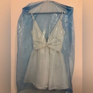 Luxxel White Graduation Dress short mini